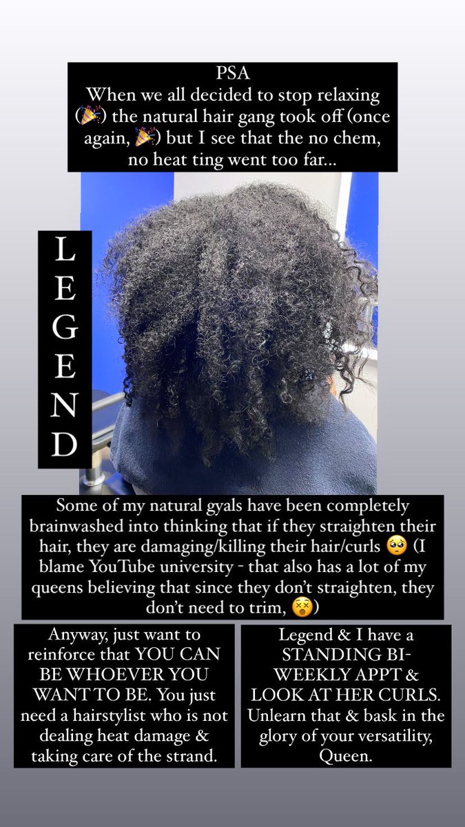 mlxsarahd's tweet photo. Black Girl PSA: Unlearn &amp; Embrace your versatility 🤝💛 
#mlxsd #BlackGirlMagic https://t.co/qvVlMrEEyS