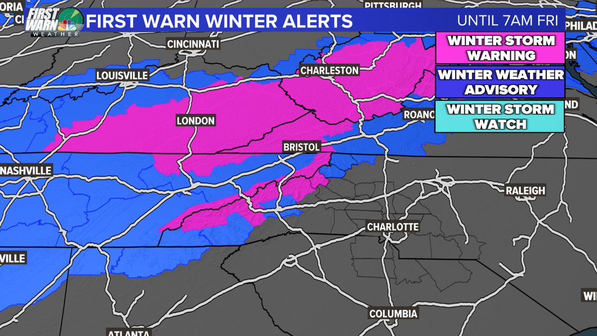 wxbrad's tweet photo. A fast-moving winter storm moves into the mountains late tomorrow and early Friday morning. Great news for the ski resorts. #wncwx #snOMG #ncwx #scwx #cltwx #wcnc https://t.co/Fo70kHEgL7