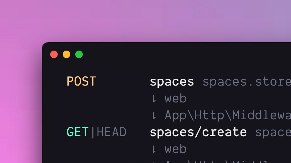 enunomaduro's tweet image. We are reinventing the `route:list` command for @laravelphp v9.x. ✨
✍🏻 github.com/laravel/framew….