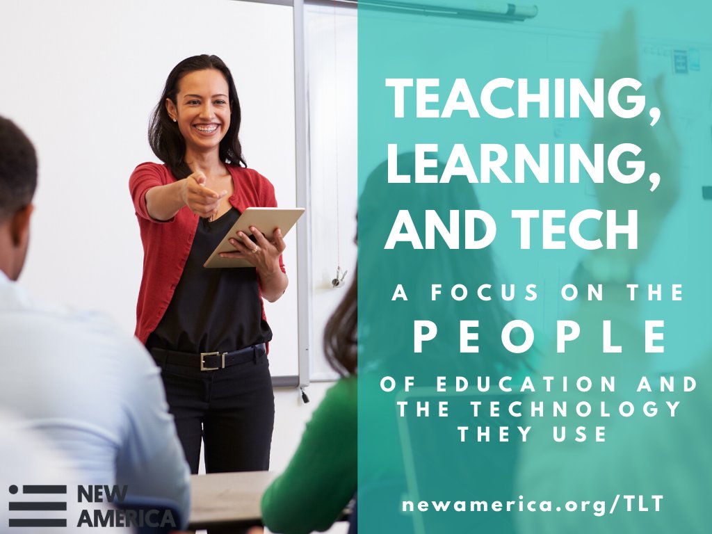 NewAmericaEd's tweet photo. It's #NationalTechnologyDay, so we're focusing on #EdTech Policy! 👩💻🖥🥼
That includes librarians teaching people how to use computers. It’s teacher resources that are free and available online. It’s connecting families to broadband. And so much more: https://t.co/gNavyMJNrd https://t.co/NWY860vi09
