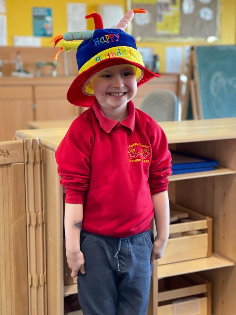 LanarkPrimary's tweet photo. Happy birthday 🎉🎈to Ryan in the ELC who had great fun today celebrating his birthday with all his friends. We hope you had a lovely day yesterday celebrating with your family, Ryan! #kindmess https://t.co/yS40I7zNFf