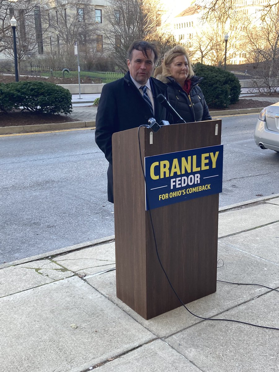 jbalmert's tweet photo. Campaigning in Ohio in January: the Cranley-Fedor ticket https://t.co/ujMwzO2fgY