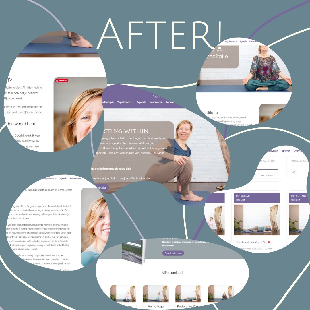 ingrid_degraaff's tweet photo. Vandaag lanceerde ik ook de remake van mijn website. Heb je die al gezien? Hierbij een preview (inclusief een 'before'). Bekijk je de 'after' liever in het echt? -> https://t.co/yGlNYJnMmO
#yoga #online #nieuwewebsite #yogainside #connectingwithin https://t.co/8dDRODGTeU