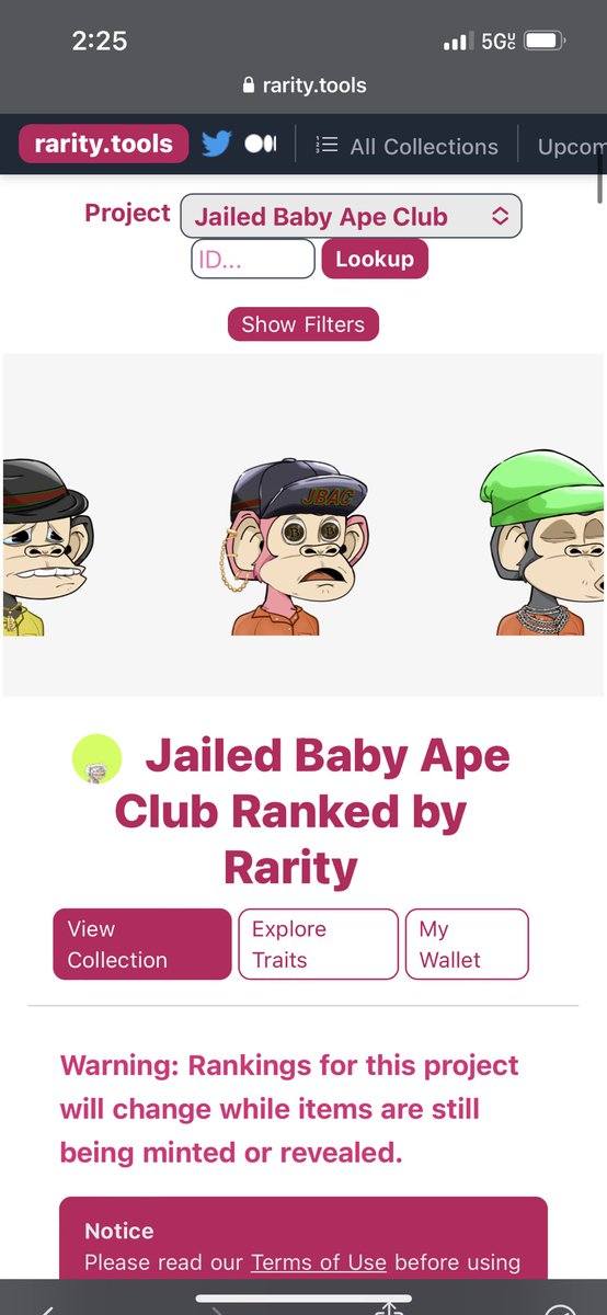 MotoHogi's tweet photo. Ayeee we made it on @raritytools !!! @JailedBabyApes SUWOOOOOP 🔥
#JBAC #lockedup #jailedbabyapes #lfg https://t.co/UpZdxrcnxE