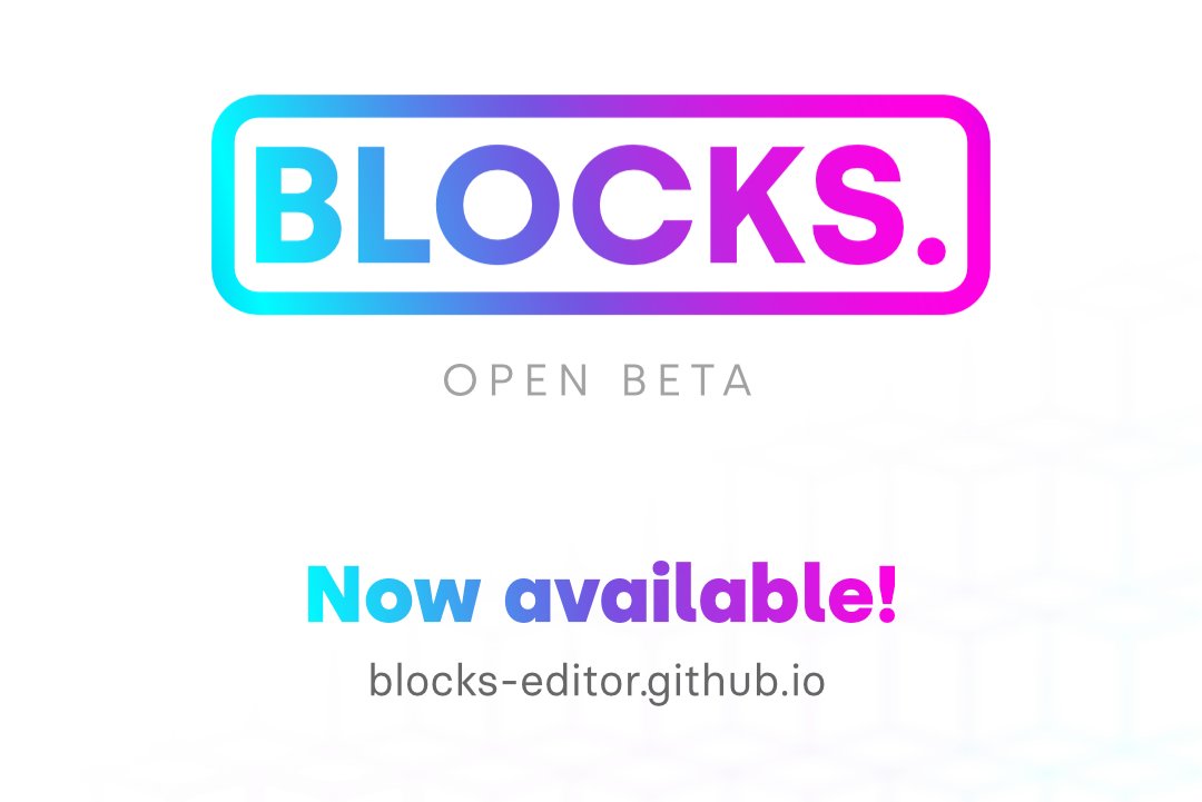 BlocksEditor's tweet image. We&apos;re excited to announce the #Blocks Open Beta! 

Learn to build #blockchain smart contracts with an intuitive visual drag-and-drop editor. 

Read the announcement post: blocks-editor.medium.com/blocks-availab…