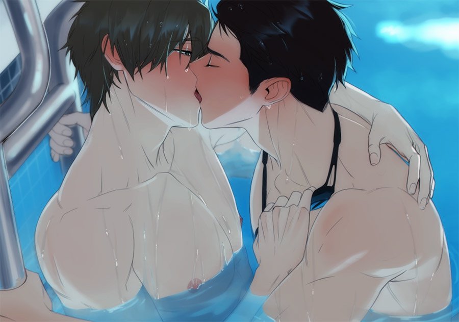 29/31 [In the water] 
 
Sousuke/Makoto 
 
#free!!