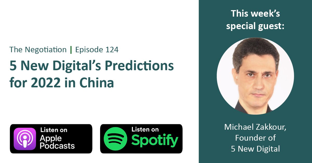 We're back with our first episode of the new year! 5 New Digital founder <a href="/michaelzakkour/">Michael Zakkour</a> once again joins the show to share his predictions for China in 2022.

🎧 Apple: apple.co/3eWX7ge
🎧 Spotify: spoti.fi/3pVXg9X

#retail #digital #ecommerce