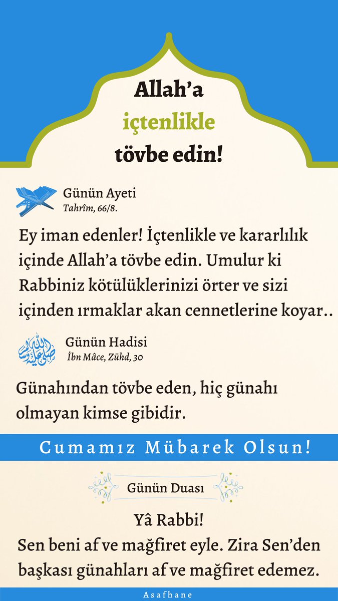 Cumanız Mübarek olsun #HayırlıCumalar