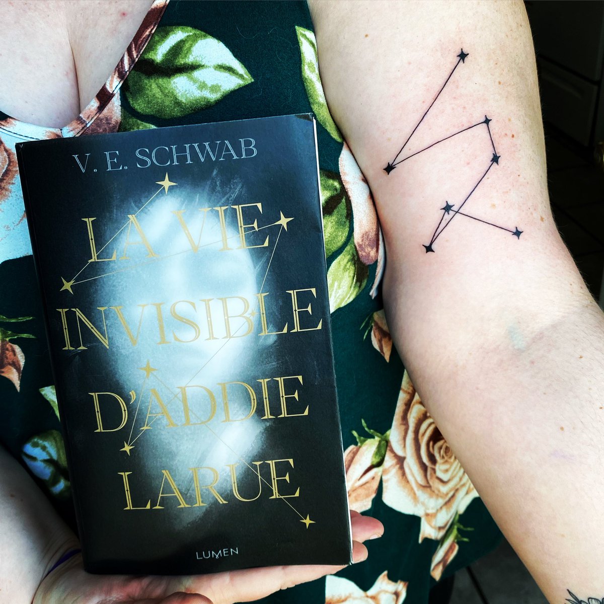 mamabeardteach's tweet photo. “Books, she has found, are a way to live a thousand lives—or to find strength in a very long one.” - @veschwab  #invisiblelifeofaddielarue #tattoo https://t.co/aumeG0h6uv