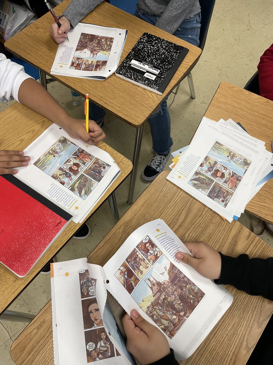 FrommJamie's tweet photo. Year 3 students loved this graphic novel about a video game world! Nailed it @MHEducation @AmedyTeach @PascoLiteracy @PineViewMiddle https://t.co/0UXJ7Dz1QM