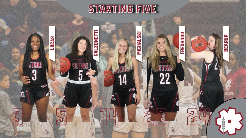 Starting 🖐️ for <a href="/Thresherwbb/">Bethel Threshers WBB</a>'s matchup with Saint Mary scheduled to tip in just under 25 minutes. #RollOn #RunWithUs