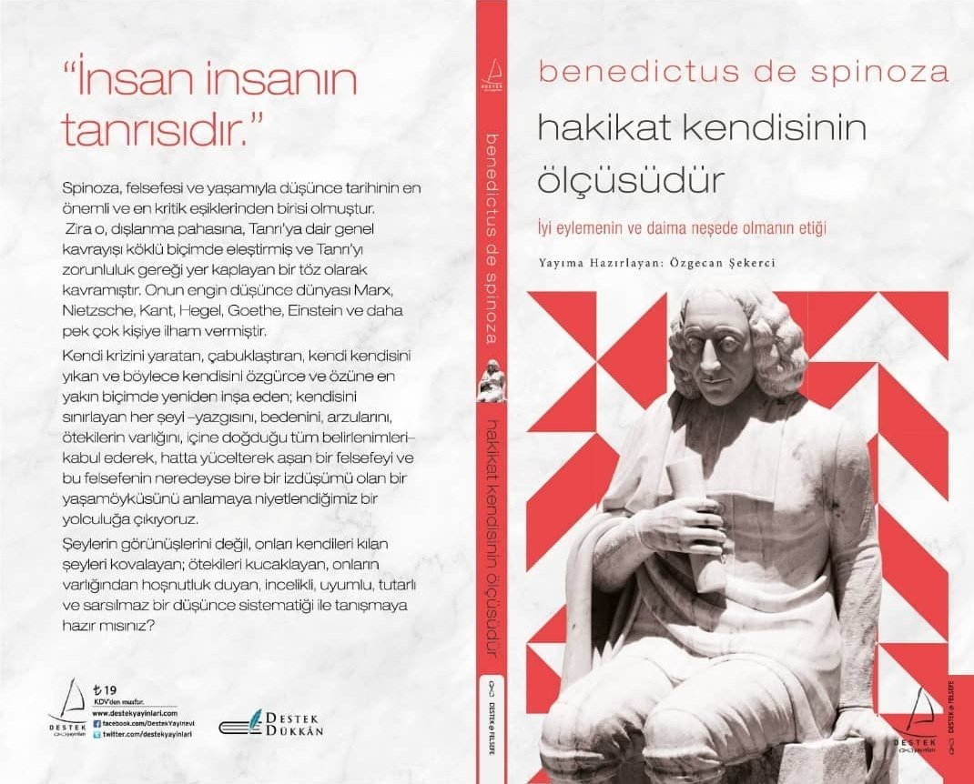 Dergimizin yayın koordinatörü ve imtiyaz sahibi olan sevgili <a href="/ozgecansekerci/">Psk. Özgecan Şekerci</a> 'nin yeni kitabı "Hakikat kendisinin ölçüsüdür - Benedictus de Spinoza" raflarda yerini aldı. 
Satın almak için: 
l24.im/vKCwea