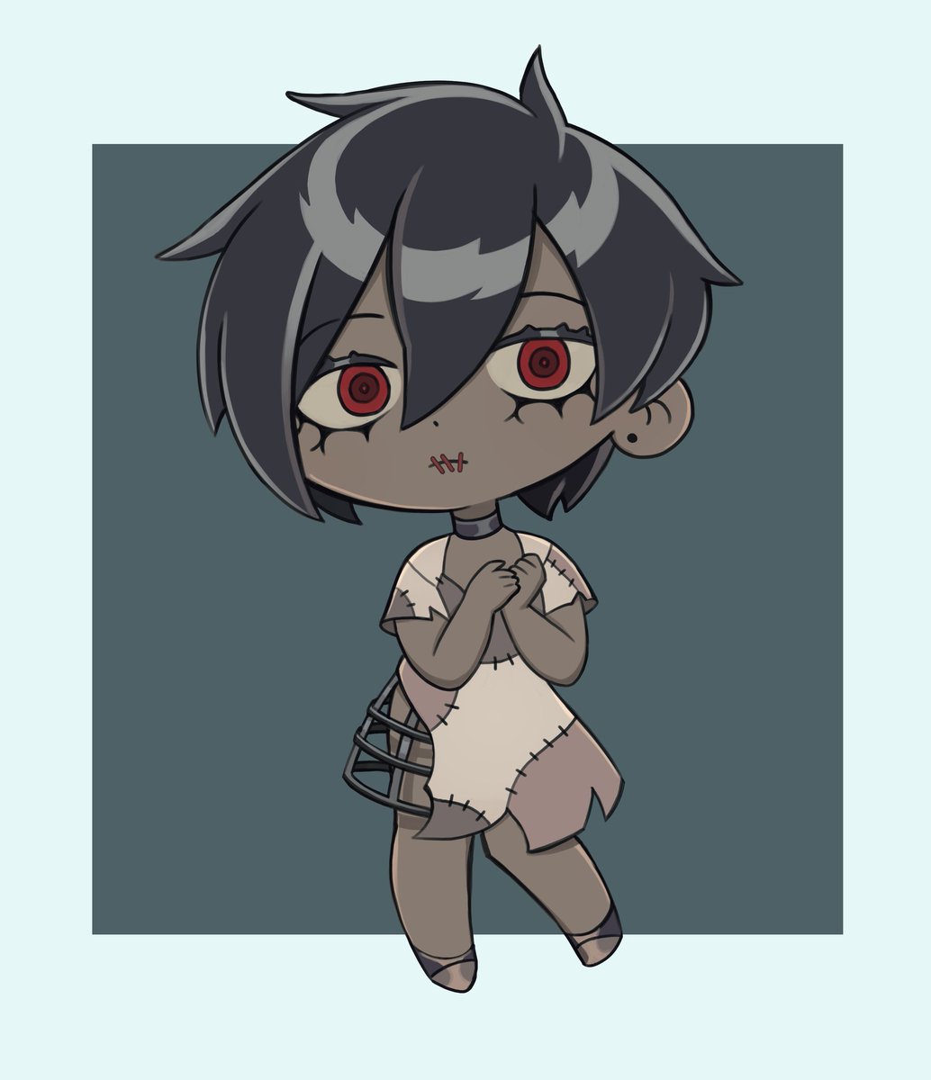 StitchesVT's tweet photo. You can't tell by her face but she's really happy to see you 🥰
🎨: @zompycat 
#StitchesVTart #Vtuber https://t.co/bPpn4NdiE6