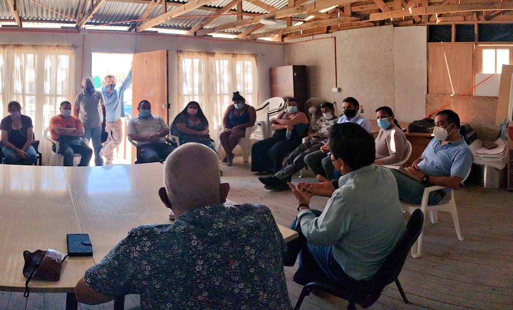 75% de avance presentan obras de mejoramiento del sistema de agua potable-alcantarillado del conjunto #OasisChañaral, lo que fue informado, entre otros temas, en reunión con la comunidad del condominio social, por el <a href="/DirectorServiu3/">Rodrigo Maturana Fuentes</a> y el equipo de profesionales <a href="/serviuatacama/">Serviu Atacama</a>
