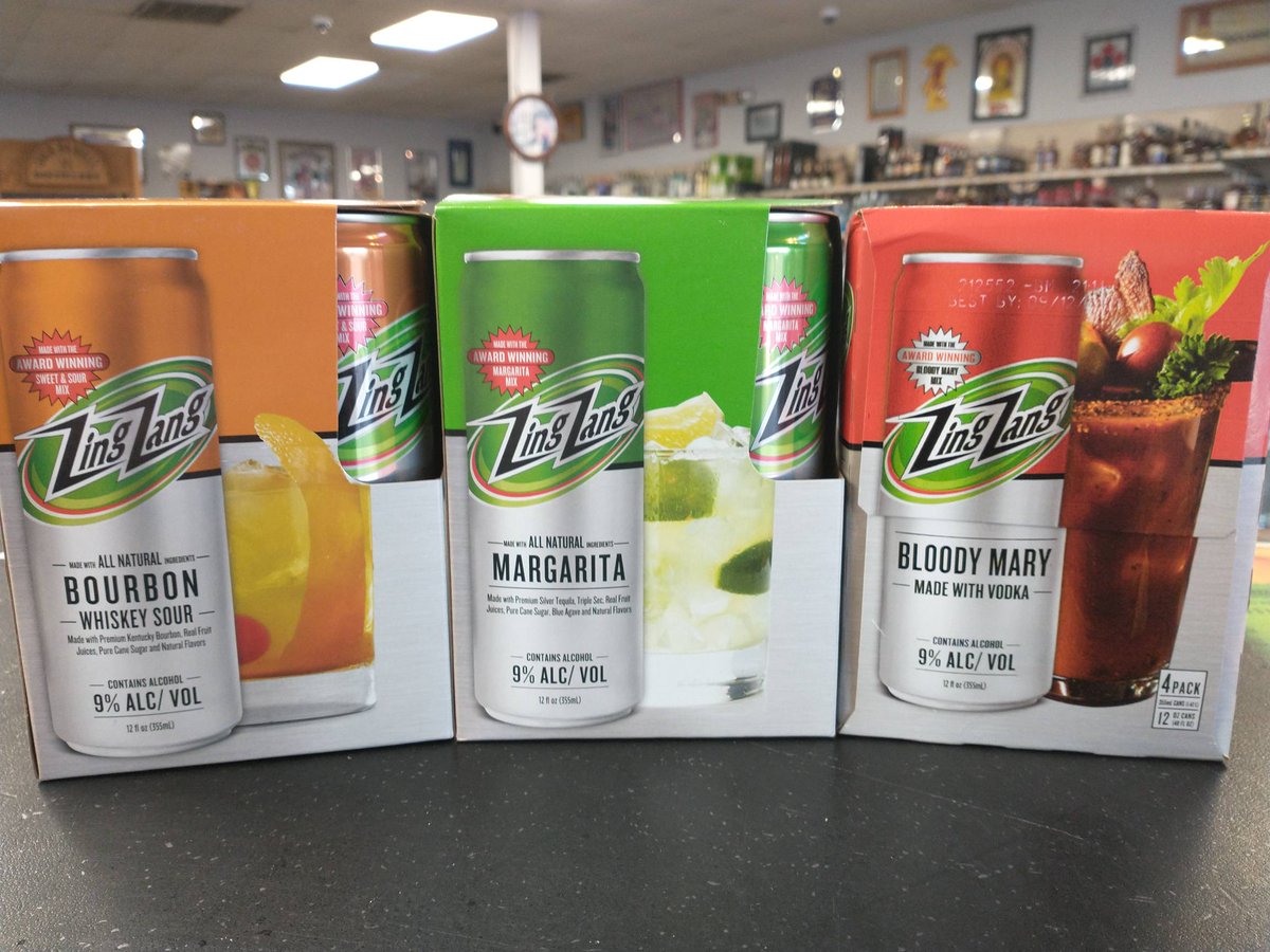 PriestPointWine's tweet photo. New Product Alert!! Zing Zang premixed cocktails in a can!! We have the Bloody Mary, Margarita, and Whiskey Sour!! All of them made with the award winning Zing Zang mix and are 9% ABV. #zingzang #bloodymary #ppws #priestpoint https://t.co/wkXvKcO4jJ