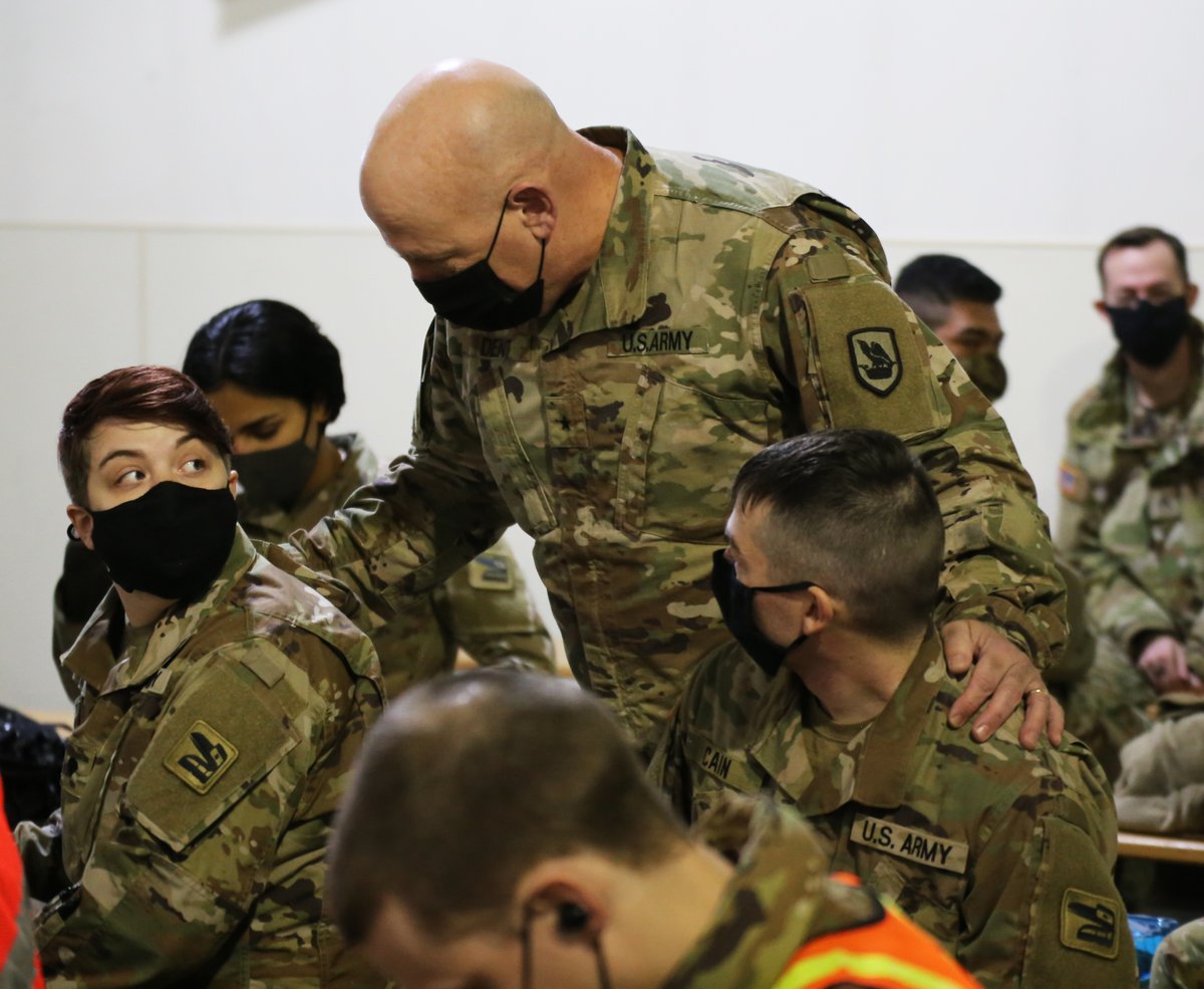 WANationalGuard's tweet photo. Earlier today nearly 100 soldiers from the 2nd Battalion, 146th Field Artillery Regiment and 898th Brigade Engineer Battalion departed for Fort Bliss, Texas as they prepare for their final trainings before deployment to Poland. https://t.co/f2t3lMuoSz
