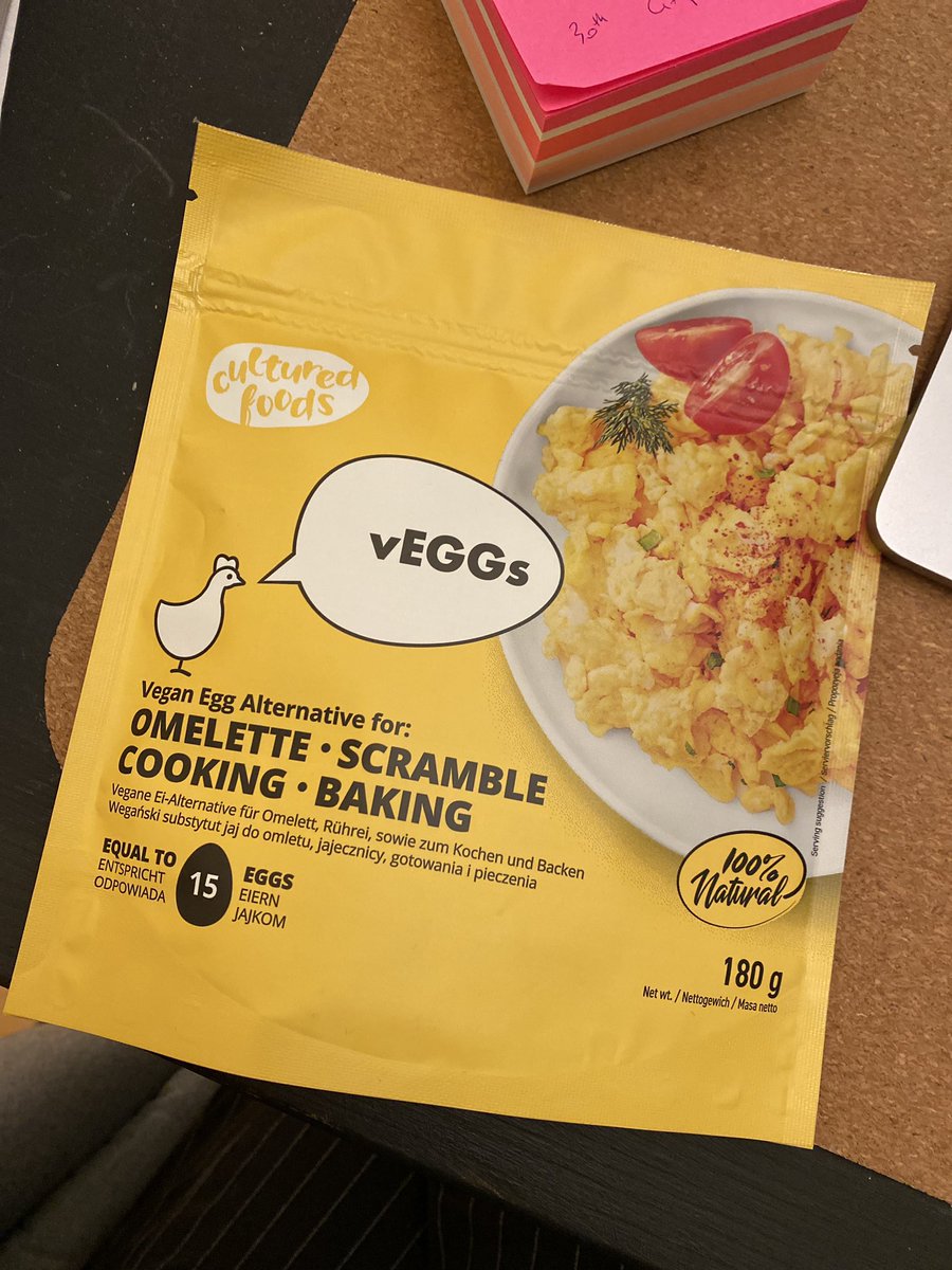 Lisa_founder's tweet photo. Today I got excited by two things: 
1. We’re 5 days in 2022 and growing new customers by +40% compared to Dec 2021.
2. Found a vegetarian alternative to scramble eggs that I can’t wait to test 😌 #Impact2022 #darkclosets #sustainableliving #zerowaste #clothes #vegganeggs https://t.co/kuJaNVOZew