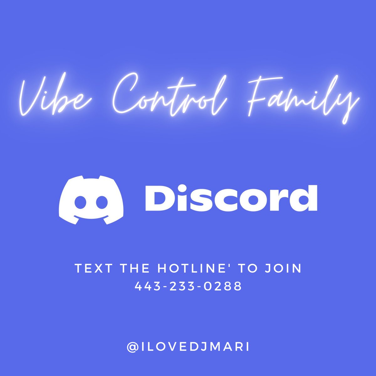 ILoveDJMari's tweet photo. The Vibe Control Family Is On DISCORD 🗣🗣 https://t.co/B7vOcw6JUE