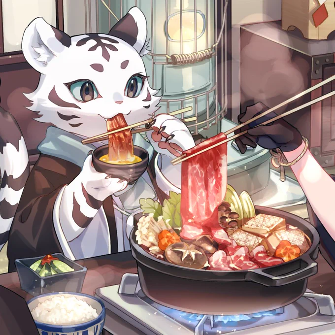 小虎とすき焼き 