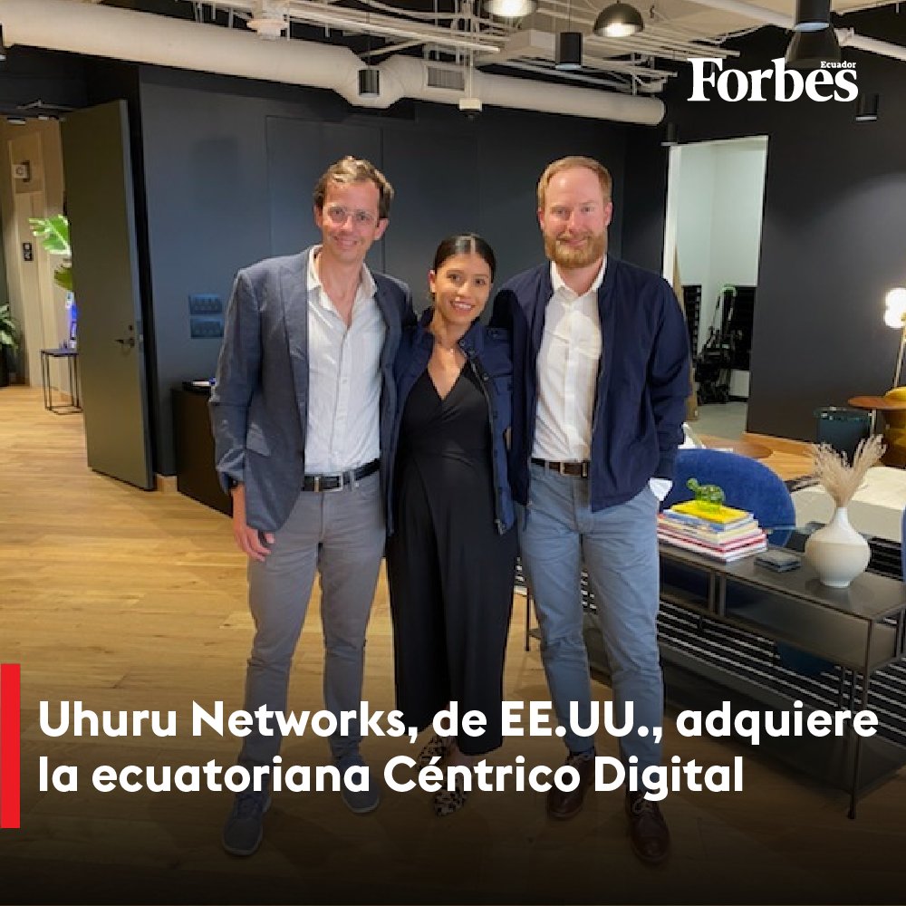 forbesecuador's tweet photo. .@CentricoDigital, la empresa #ecuatoriana que presta #servicios en distintos países terminó 2021 con ventas por US$ 1,2 millones. De esa cifra, el 93% provino de #EEUU y #Canadá, y acaba de ser adquirida por #UhuruNetworks. Más en: https://t.co/Ikm96ER759 https://t.co/ylxj9rJ9s1