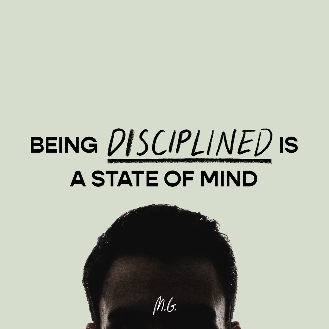 _MikeGore's tweet photo. Discipline is not about a "time" it's a state of mind. https://t.co/NhHWgsu47I