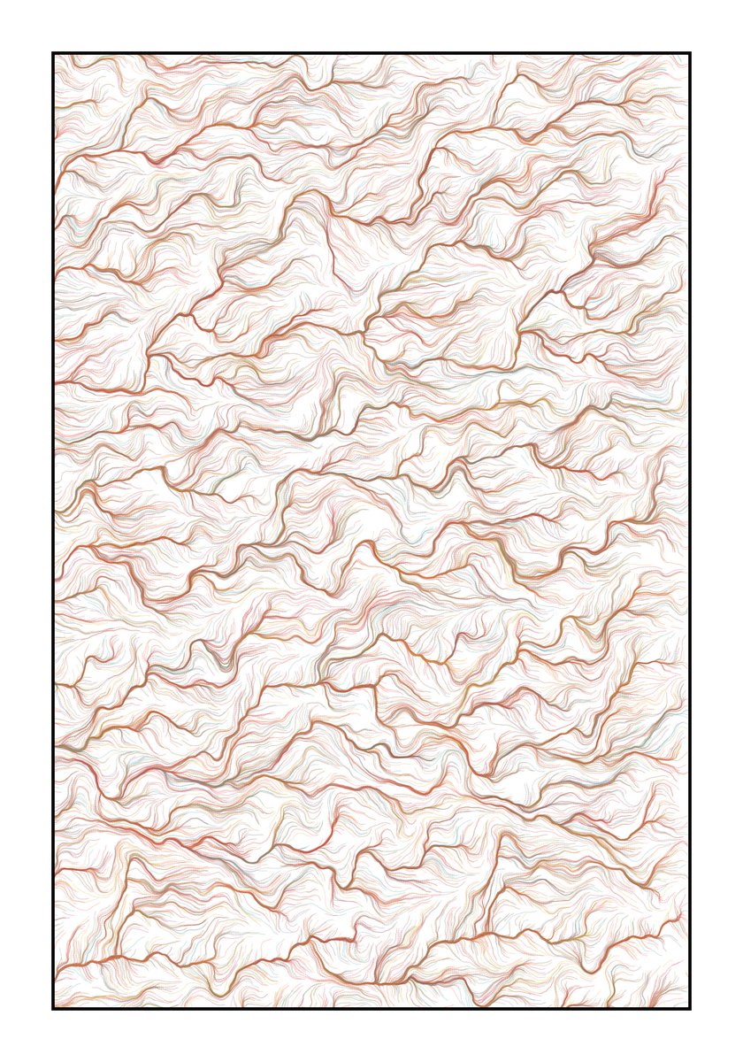 diliefski's tweet photo. D4/100 
Fidenza prompt on #genuary2022. Fun learning about flow fields https://t.co/dUCWk7jyUj