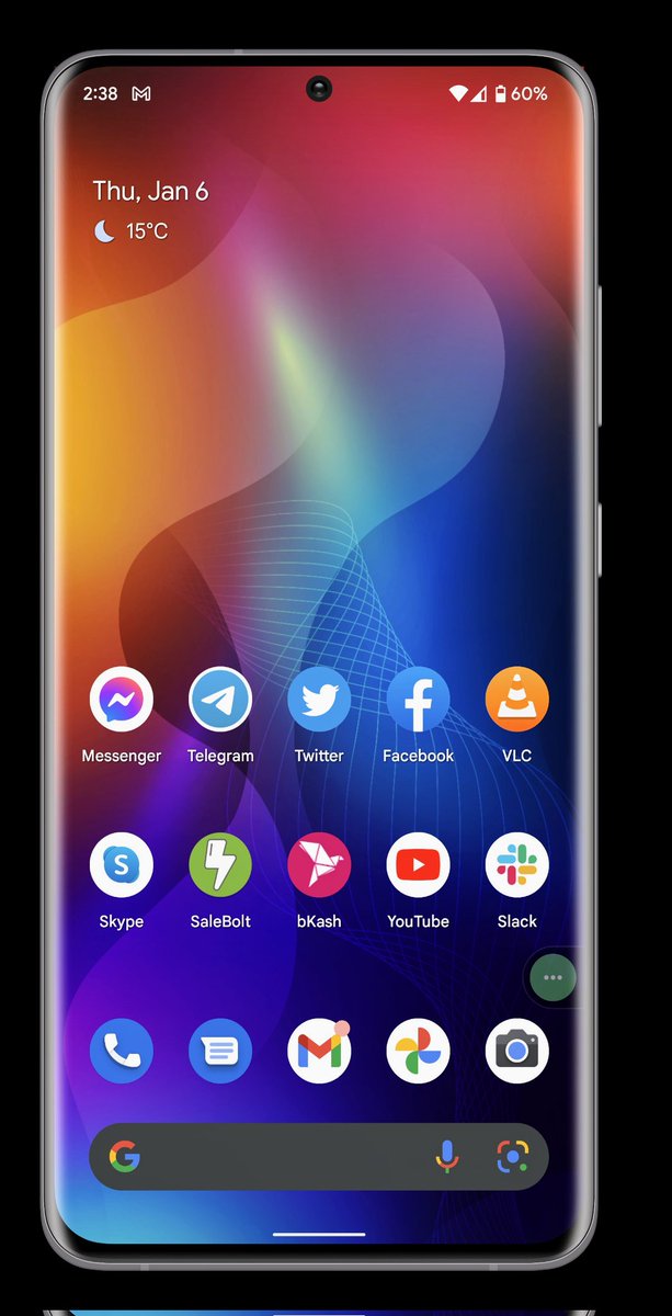 My pixel 6 pro home screen wall 😍