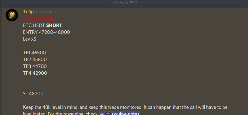 Swulpy's tweet photo. If you are a #Swulpy member, you surely saw the great #bitcoin call that was made a few days ago (47k BTC). For those that aren't members, did you predict the movement? 
#cryptotrading #bitcoinnews #TRADINGTIPS https://t.co/R1Dunn1Qcd