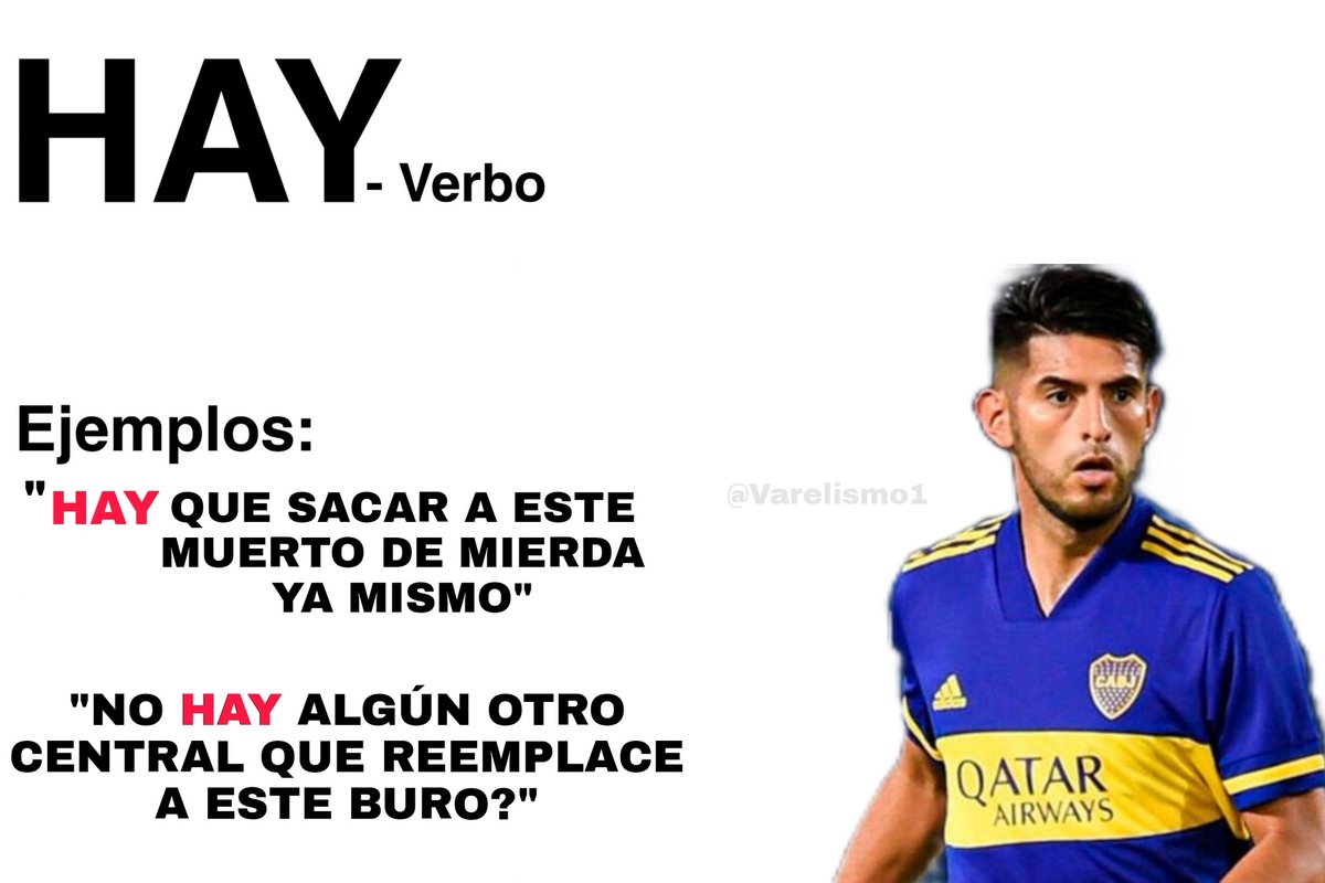 BocaEnArgentina's tweet photo. ¿Problemas para diferenciar 'ahí', 'hay', y 'ay'? Carlos Zambrano está acá para ayudarte. https://t.co/SpOkhq9UkR