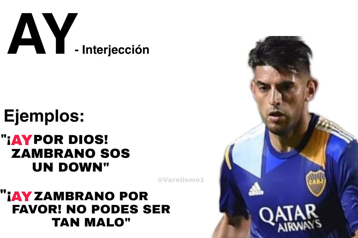 BocaEnArgentina's tweet photo. ¿Problemas para diferenciar 'ahí', 'hay', y 'ay'? Carlos Zambrano está acá para ayudarte. https://t.co/SpOkhq9UkR