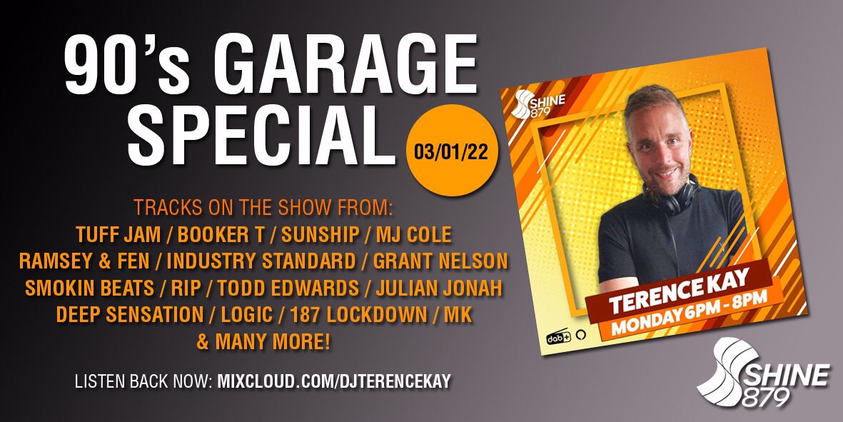 Listen back here: bit.ly/3t0k2Qi #ukgarage #oldskoolgarage #90sgarage #90s #radioshow #radiodj