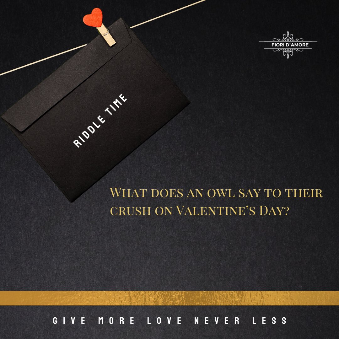 FioriDamore_zw's tweet photo. It's riddle time, what could be the answer to this one?
#givemoreloveneverless #fioridamore #loveriddles #january #valentines2022 #flowerbusiness #flowerbusinessharare #freshflowers #hatbox #flowerbouqet https://t.co/ccJK3vtE4q