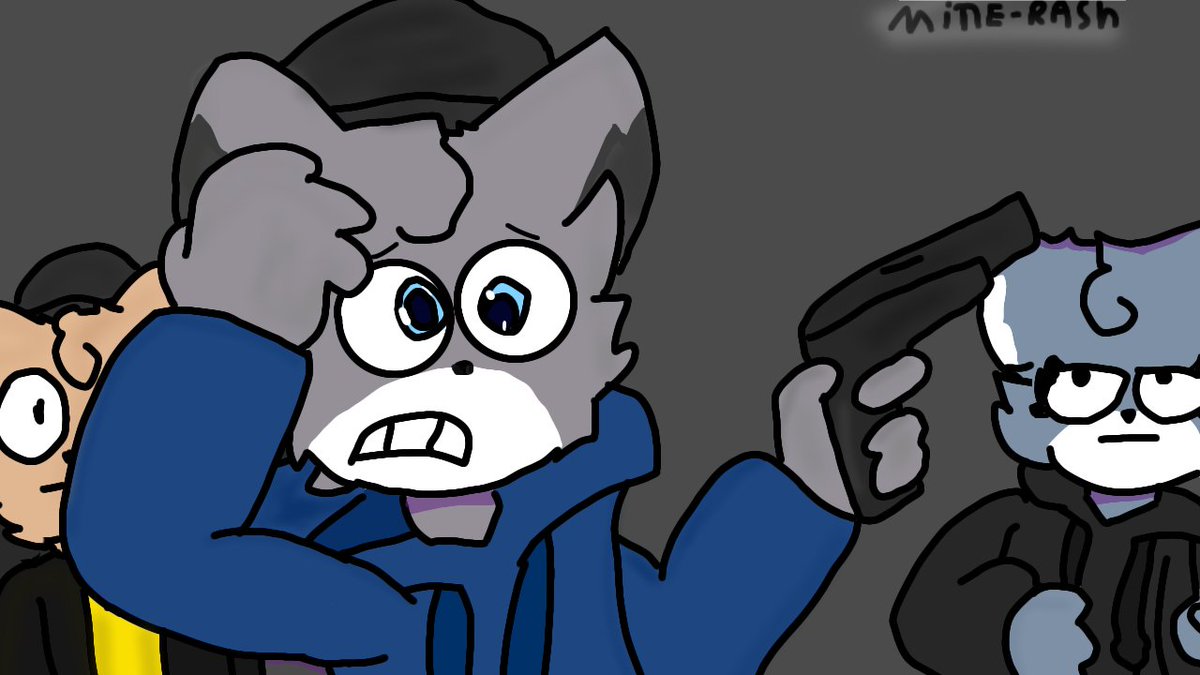 Mine_rash's tweet photo. oh no which one do i shoot?!!! #PiggyFanart  #robloxart https://t.co/GiPPTwc2P7