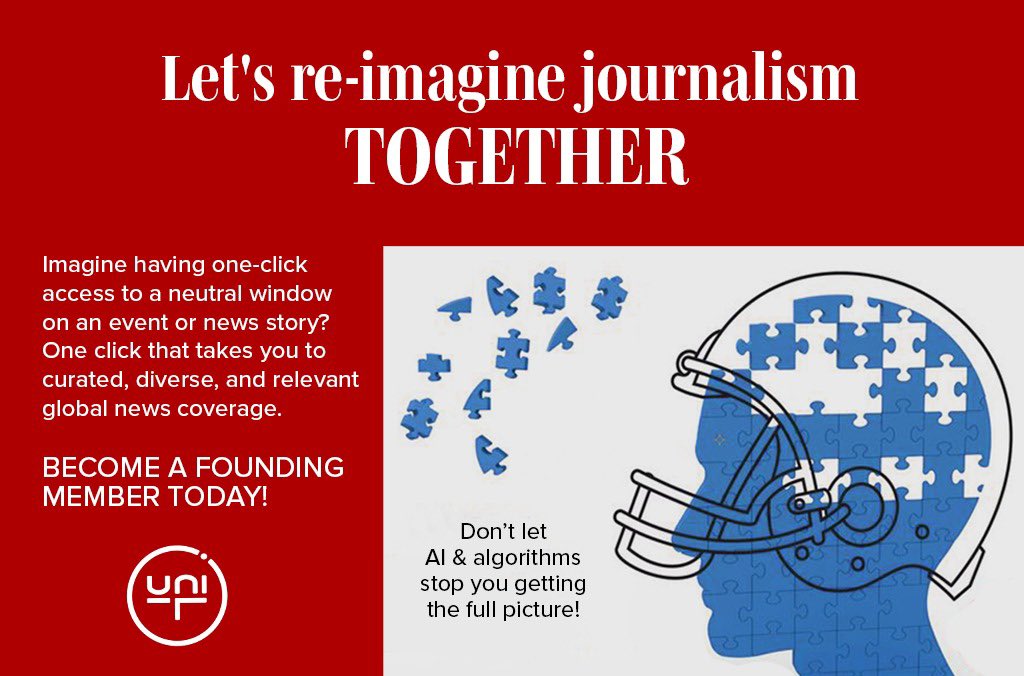 uni_TMedia's tweet photo. One click access to a truly neutral window on the world’s news media ⭕️

Support the movement and become a founding member here: https://t.co/Zik9hgvJBT

#UniT #GlobalPerspective #Newsrevolution #mediacompany #mediaIndustry #NeutralJournalism #NewsTrust #Kickstarter https://t.co/9oHxH16SDd