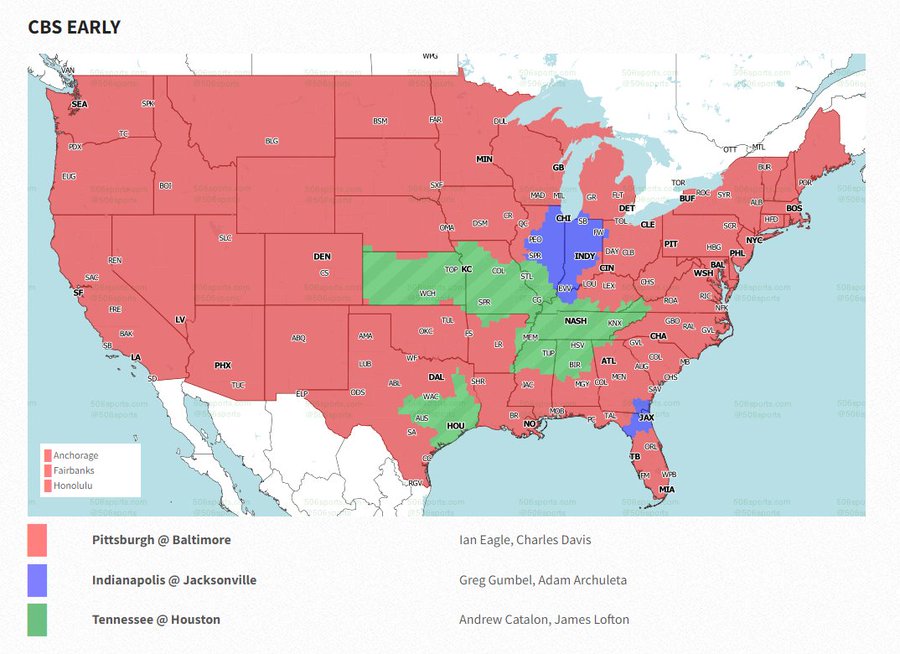 nfl tv map week 1