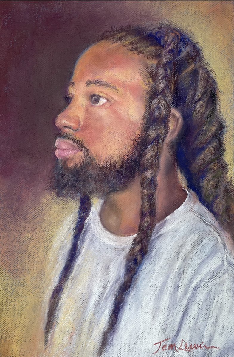 LJeanLewis's tweet photo. This piece, Locs, was accepted into the Human Faces &amp; Figures exhibit at the Las Laguna Gallery in Laguna Beach, CA! The show runs from January 6th - 29th. #art #ArtistOnTwitter #artforsale #pastel #artlife #blackart #portraitoftheday #artlife https://t.co/Kxgxj6Zoao