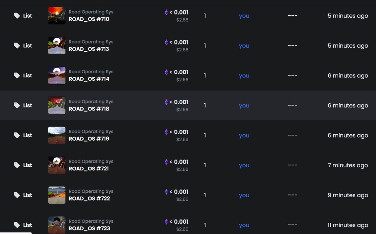 road_os's tweet photo. Great offers, super discounts new listings!!🌶️👇

https://t.co/6RTM8dsh1Y

Please check it out my profile, don't miss out!!!

#nft #nftmarket #nftcommunity #nftmarketplace #opensea #nfts #cryptoart #digitalart #nftshill #NFTGiveaways #NFTGIveaway #nftgames #nftart #NFTartists https://t.co/Ncne6XSmXQ