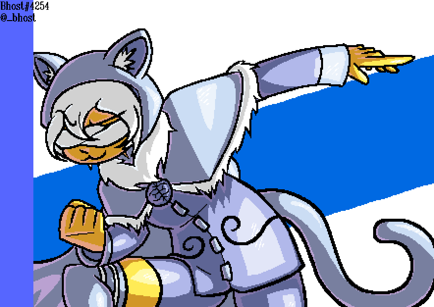 _bhost's tweet photo. heres a lil catte, prepared for the winter! https://t.co/aSzJJ5LYW1