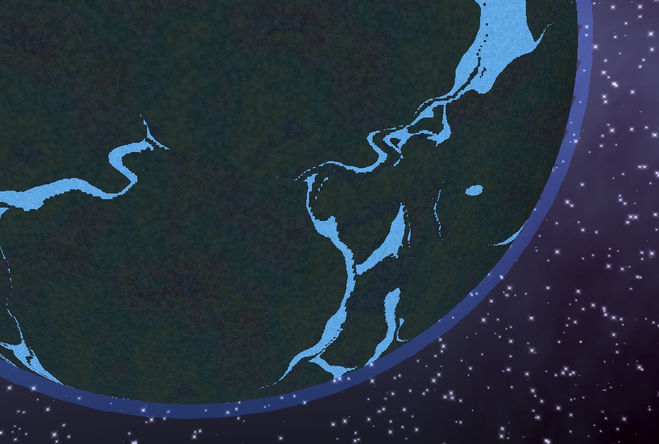 TesselArts's tweet photo. Spent the evening fixing a few things and decided to play with planet gen shaders more.  I know it's low quality but... they look like rivers right?

I need to fix clouds before I can post a video of tectonic movement again but I think I'm onto something here!

#GameDev #IndieDev https://t.co/tRv6kya57W
