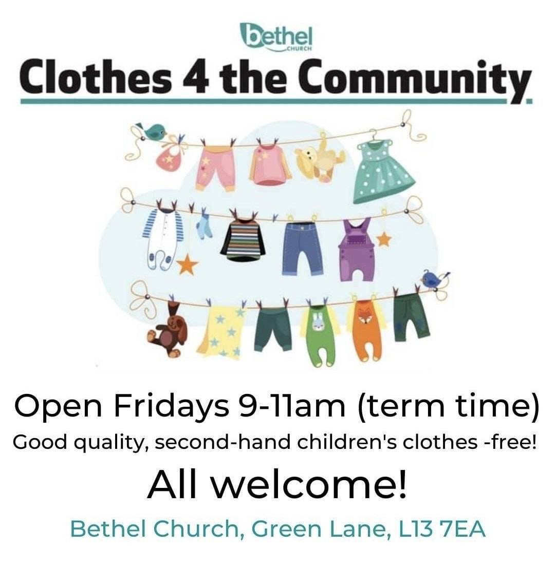 Free clothes for all Primary School age children. See information below... Open this Friday.