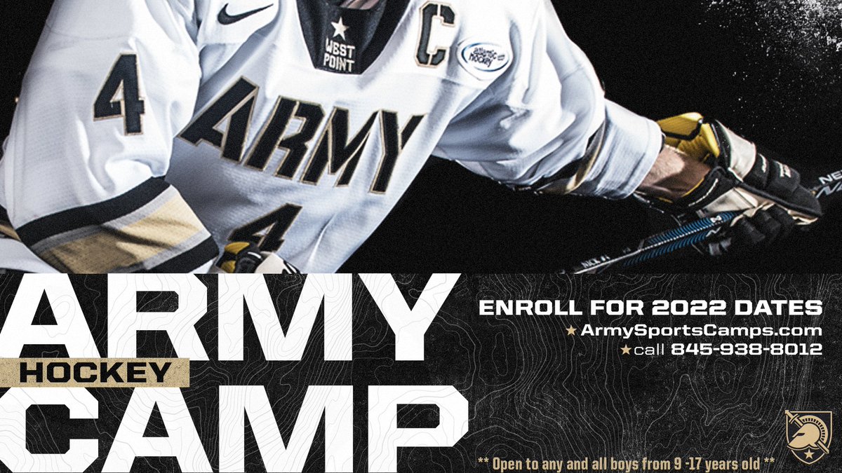 ArmyWP_Hockey's tweet photo. Army West Point Hockey is holding FOUR week-long camps in July! 

Registration is open for all dates now! ➡️ https://t.co/Wk9JHpZVbL

Don't miss out on your chance to develop your skills with our staff at Tate Rink! 

#GoArmy https://t.co/tLsnARfAHE