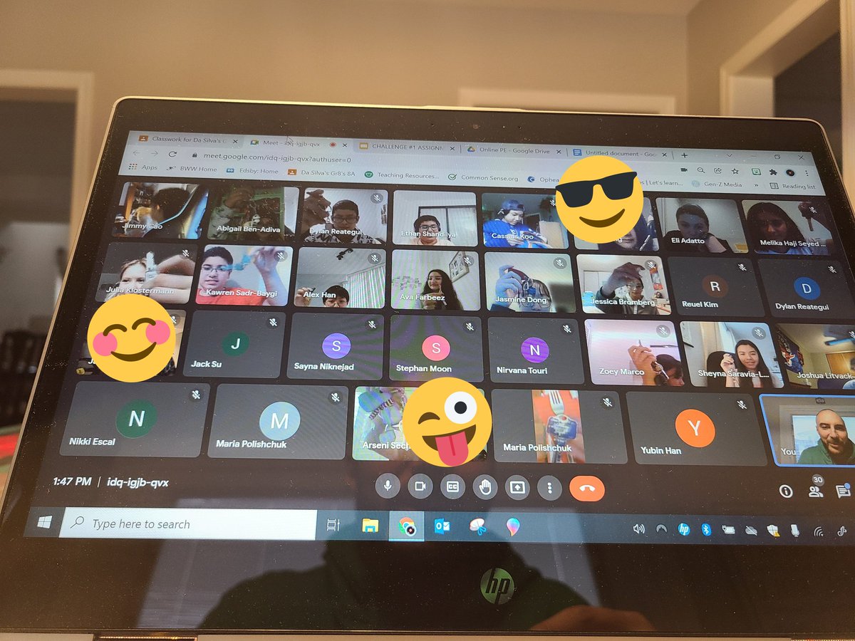 Scavenger Hunt time!!! So happy to see all of the Grade 8's today. Great first day of online learning 2022!