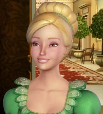 Green_OTD's tweet photo. 💚 the green character of the day is delia from barbie in the 12 dancing princesses! (she/her) https://t.co/JEMPVFYnuu