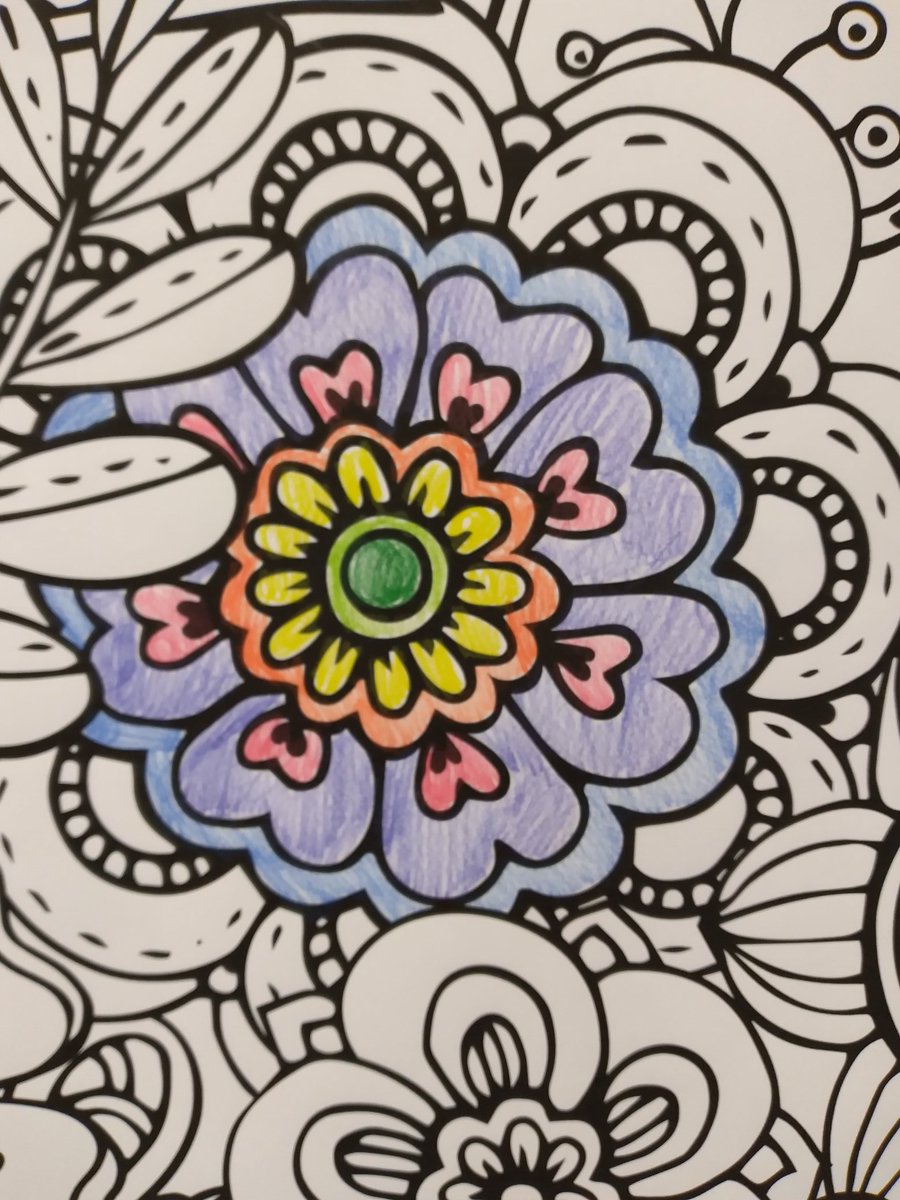 Just what I needed. Thanks for this #WellnessWednesday coloring in the lounge #WeBelieveInBRE.  Other admin take note!