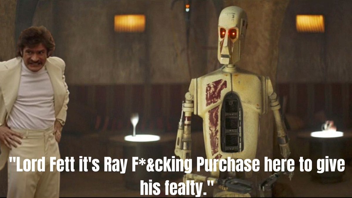 stueybonzo's tweet photo. Late on this but #BookofBobaFett had a certain @StevenToastRADA voicing the droid UK2-B...was half expecting this to happen...
@porksmith @MrRayPurchase #MattBerry @BookOfBobaFett https://t.co/csbq8VqOFu