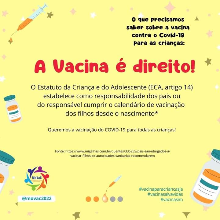 FrenteMare's tweet photo. O que precisamos saber sobre a vacina contra o COVID-19 para as crianças: 💉
➡️ é direito!
➡️ é segura!
➡️ e é pra já!
#frentemare #vacinaparacriancasja #vacinasalvavidas #vacinasim #movac https://t.co/UVRzSej0Qn