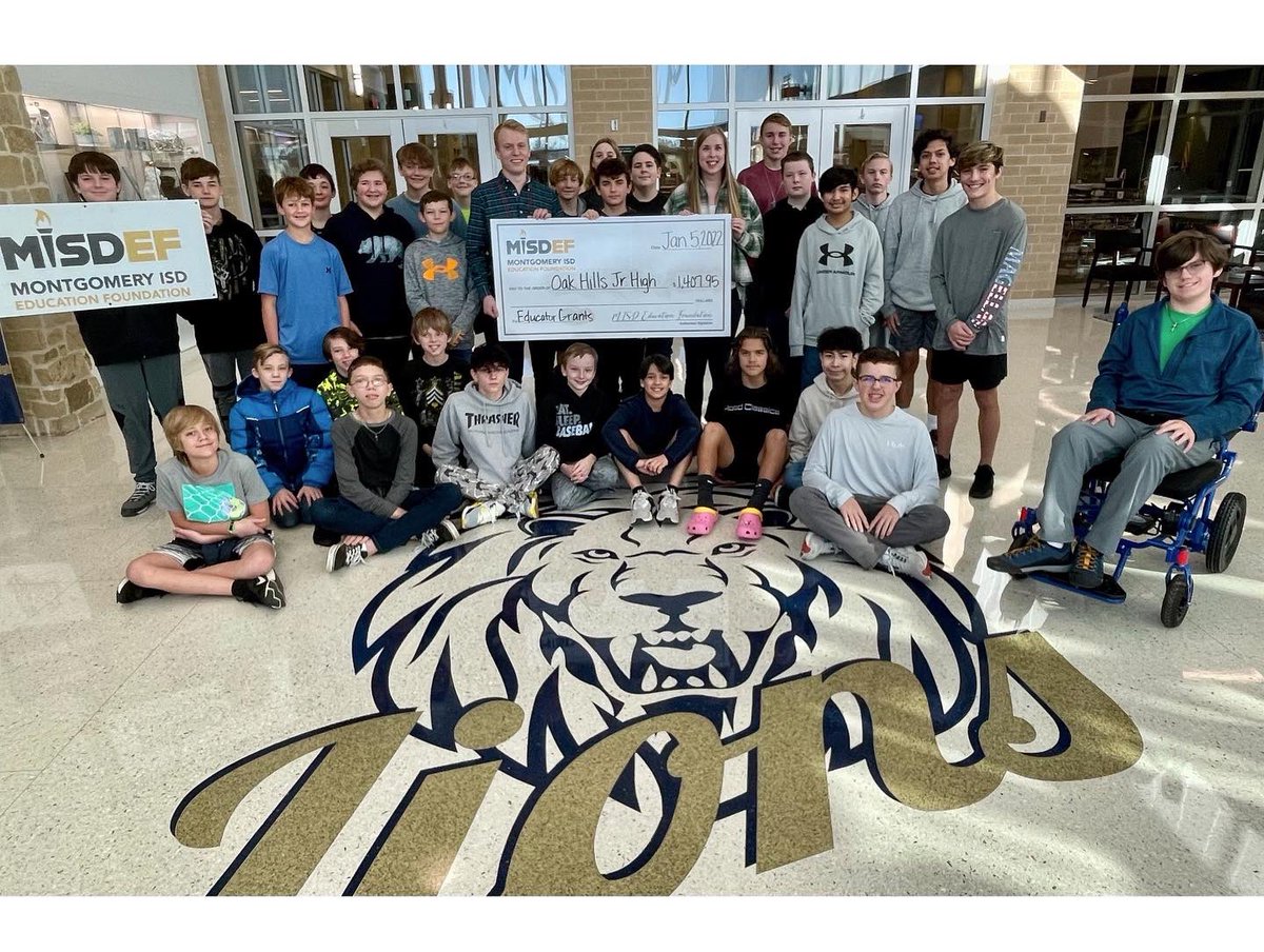 OakHillsChoir's tweet photo. THANK YOU!!!!! We are incredibly honored to have received a grant from the MISD Education Foundation! Thank you for all that you do in providing funds to further student success &amp; encouraging creativity. 🦁🎶🤓🥳👏🏼 #AverageIsNotAnOption #OnePathTogether https://t.co/zEtWkYzSzP