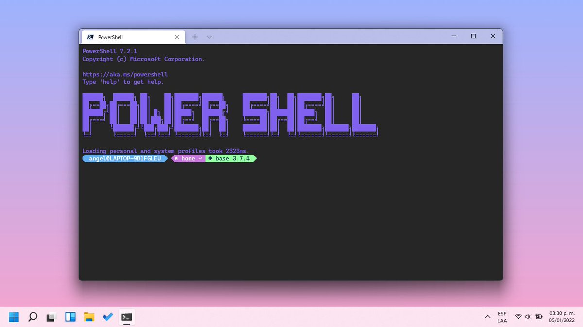 CodigoResendiz's tweet photo. Powershell doesn't have to be ugly, not anymore ok. But is it easy to use as bash or fish? It would be fair to learn ps to compare it. @codigoresendiz https://t.co/Fhg2Uaj9LI https://t.co/lDev2oYYZD