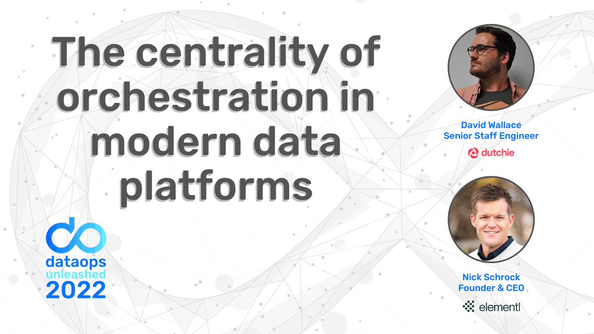 iLoveDataOps's tweet image. Let&apos;s talk #dataorchestration! Dutchie&apos;s David Wallace and @schrockn join us at #dataopsunleashed 2022 to talk @dagsterio and building/running modern data platforms. See their talk live on Feb 2nd at dataopsunleashed.com 👍