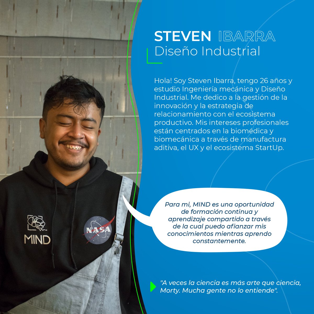 Hola! Yo soy Steven! 🧠🚀
#SomosMIND #SomosUNAL
<a href="/RoverChallenge/">Noxlee (Poc for nasa)</a> 
 #humanexplorationroverchallenge #nasa #roverchallenge2022